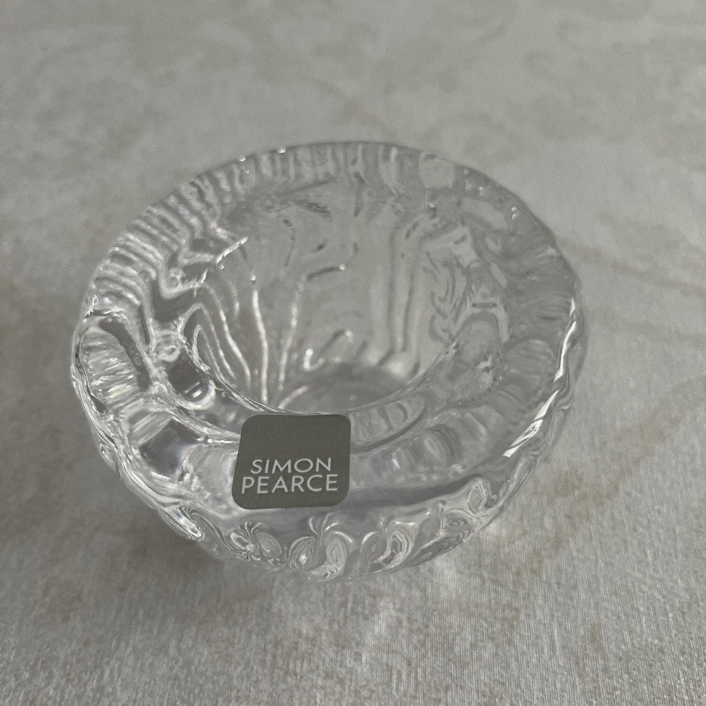 Simon Pearce candle holder